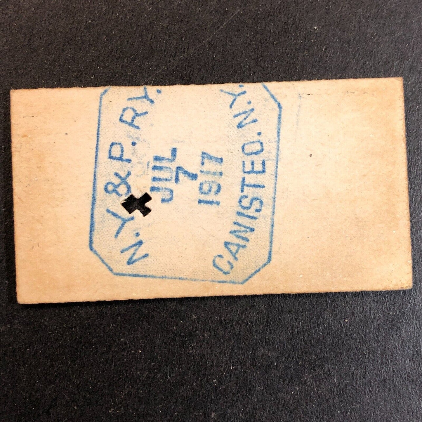 New York & Pennsylvania Railroad July 7 1917 Norton Hollow Ticket #3390 Scarce