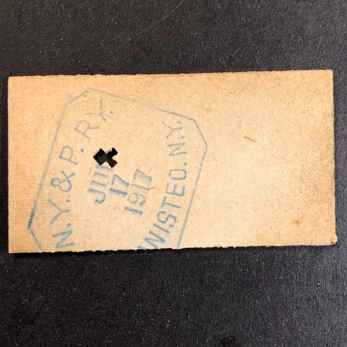 New York & Pennsylvania Railroad July 17 1917 Whitesville, NY Ticket #18259