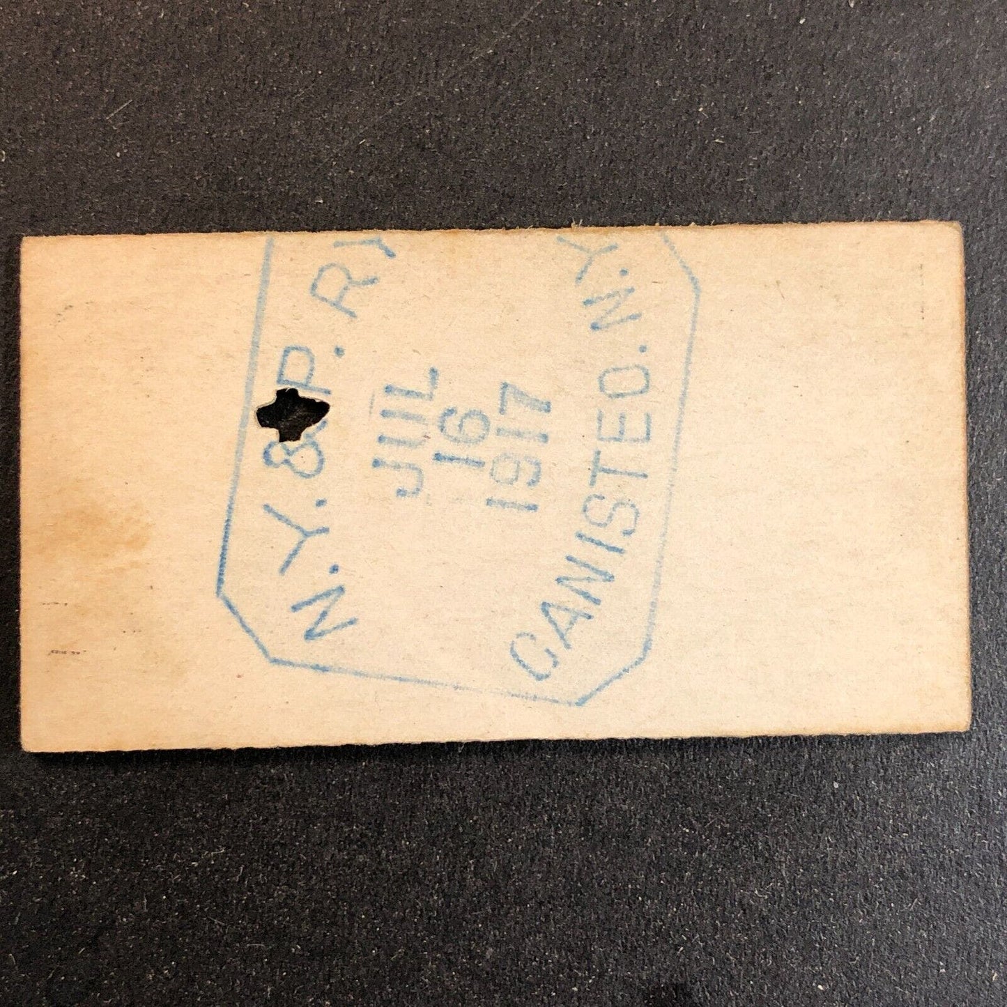 New York & Pennsylvania Railroad July 16 1917 Bennetts, NY Ticket #11828