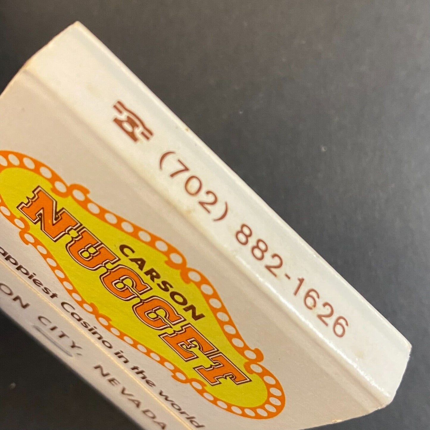 Carson Nugget Casino Nevada Full Matchbook c1973-80's VGC