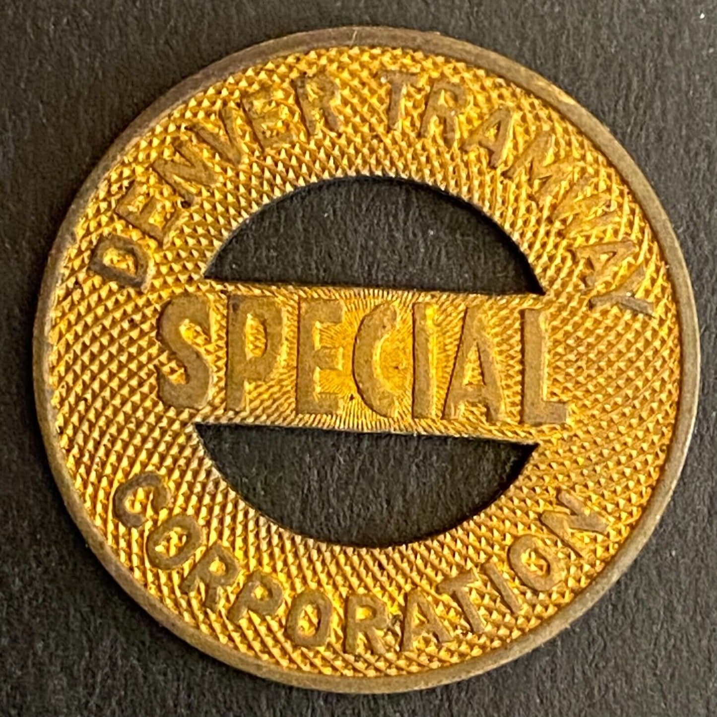 Denver Tramway Corp "Special" Transit Token c1948 Bronze 22.6mm