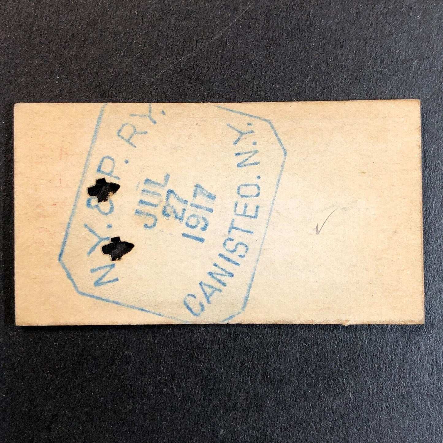 New York & Pennsylvania Railroad July 27 1917 Shingle House Ticket #3474 Scarce