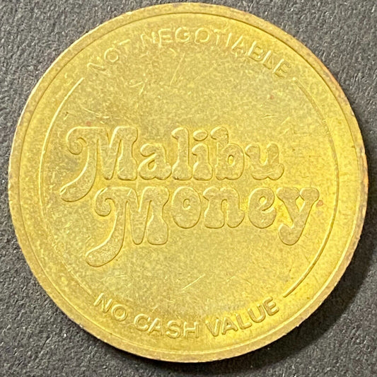 Malibu Castle & Showboat Fun Center "Malibu Money" Arcade Token 25mm