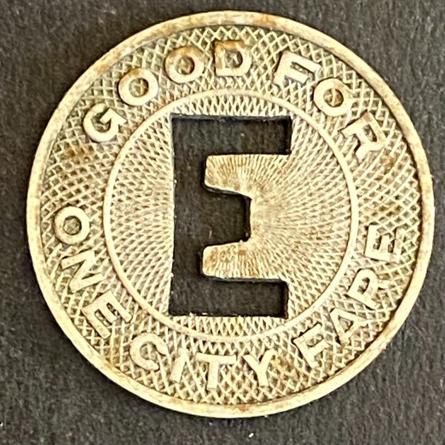 E. St. Louis City Lines G/F One City Fare Transit Token 16mm