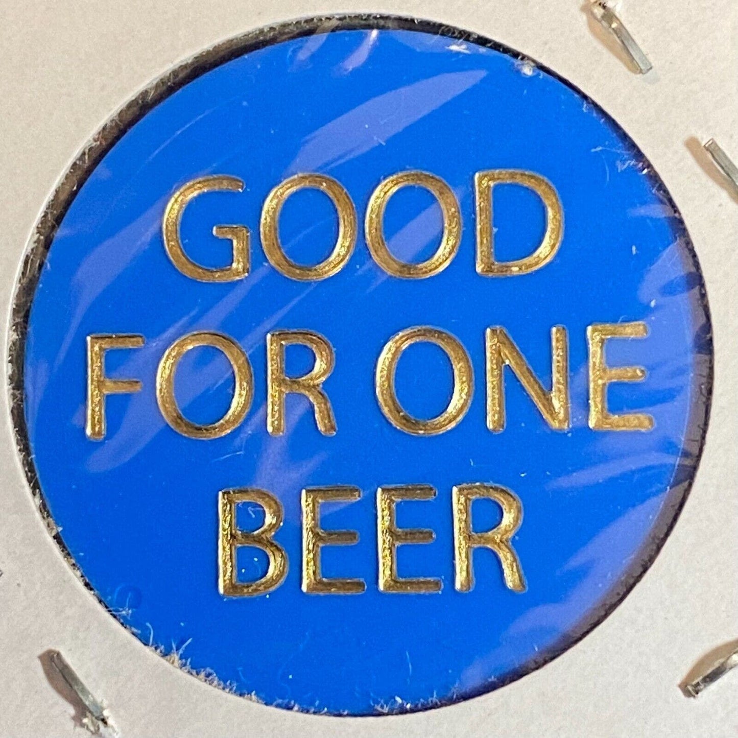 Hanover, PA F.O.E. 1406 c1970's-80's Plastic "G/F One Beer" Token Eagle