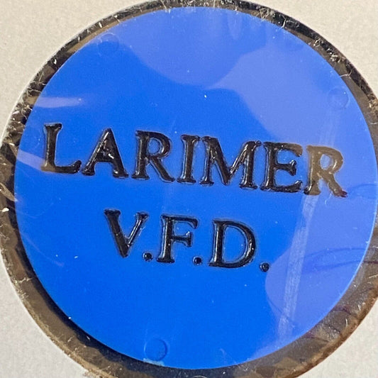 Larimer VFD (Pennsylvania) c1970's-80's Plastic "Liquor" Token