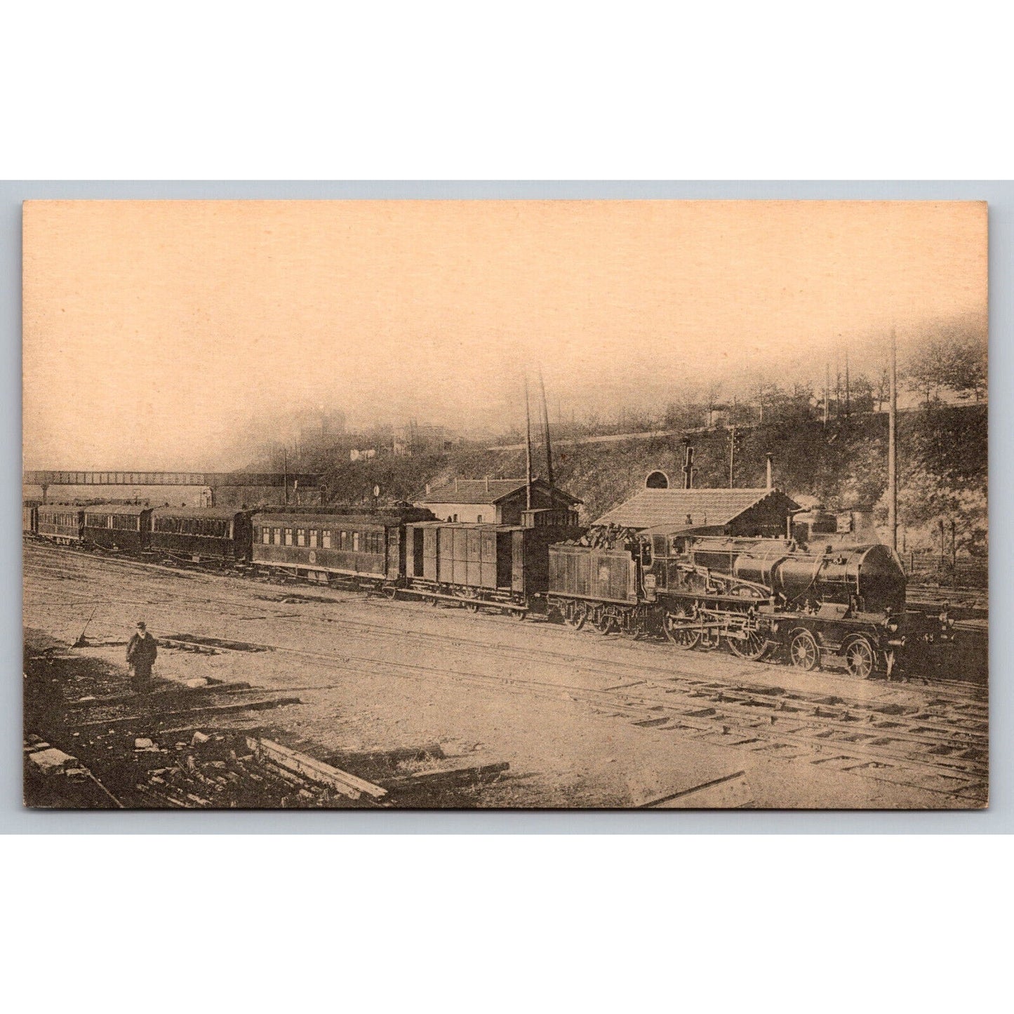 French Railroad RPPC* Postcard Paris-Cote-d'azur Series C61-C180 c1900 H.M.P.
