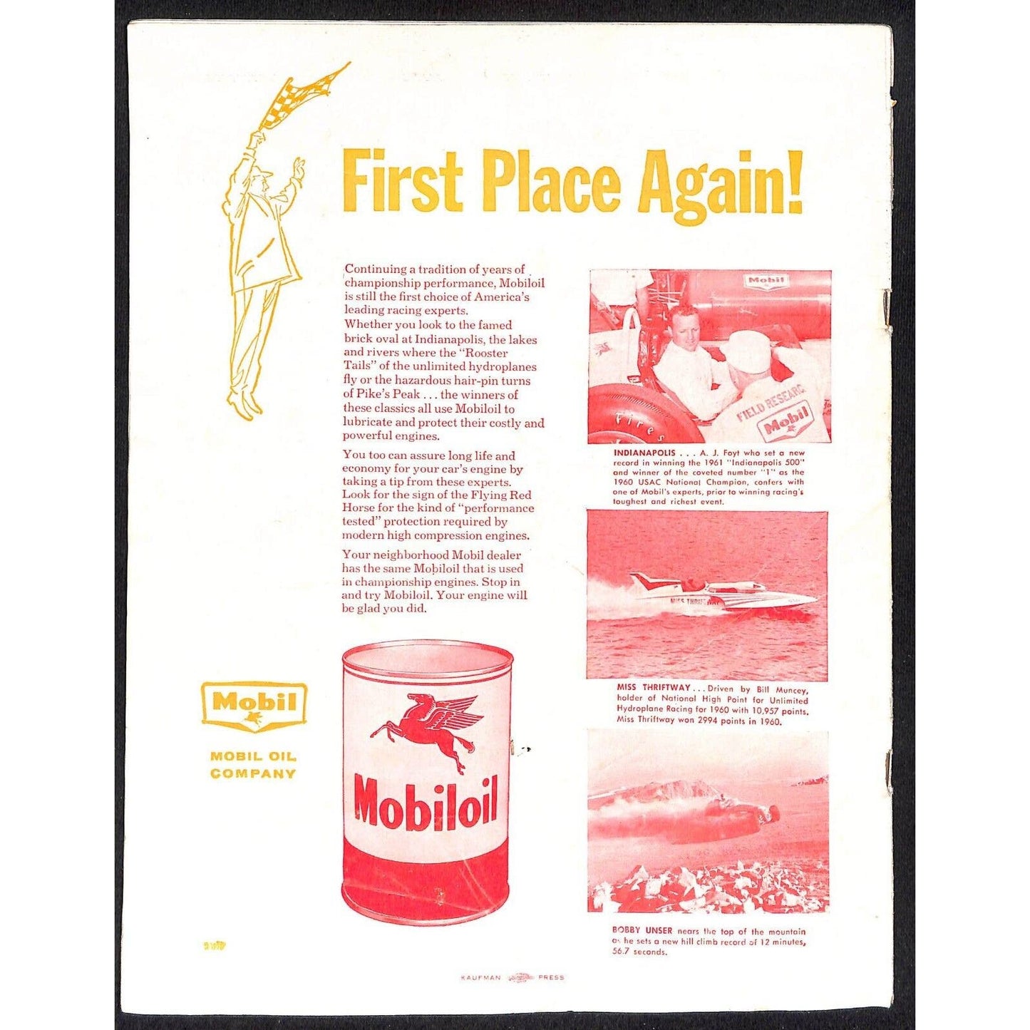 New York State Fair Auto Racing Program Stock Car Sept. 1961 24pp Scarce