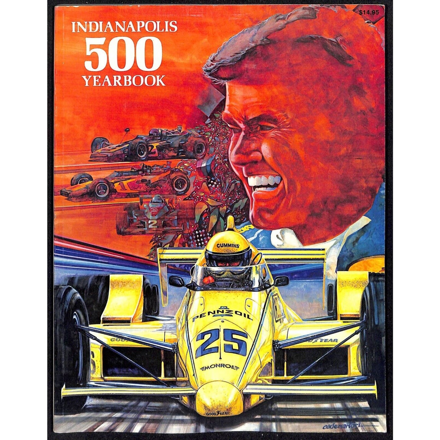 1987 Hungness Indianapolis 500 Yearbook Racing VGC 203pp 1lb 5oz