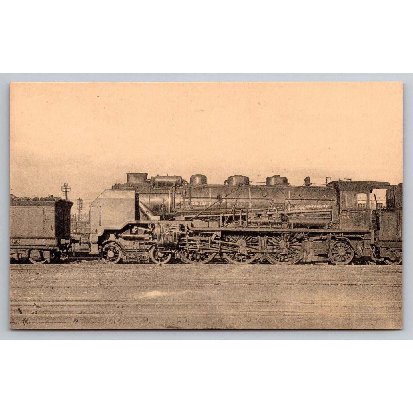 French Railroad RPPC* Postcard Machine 231-516 Type Pacific c1900 H.M.P.