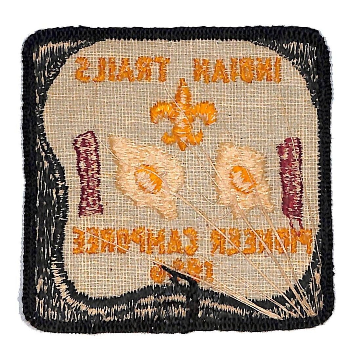 Boy Scouts BSA 1966 Indian Trails Pioneer Camporee Bacon & Eggs Patch Scarce