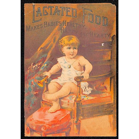 Lactated Food "Makes Babies Healthy" Victorian Trade Card w/ Testimonials