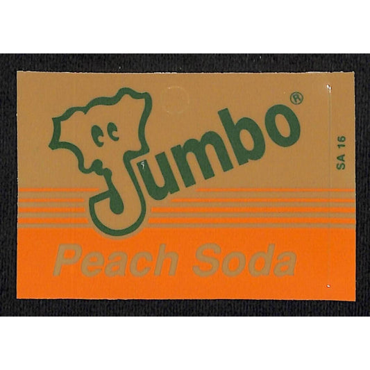Jumbo Peach Soda Plastic for Retail Peg Board Hook? 2 1/4" x 3 3/8" Elephant