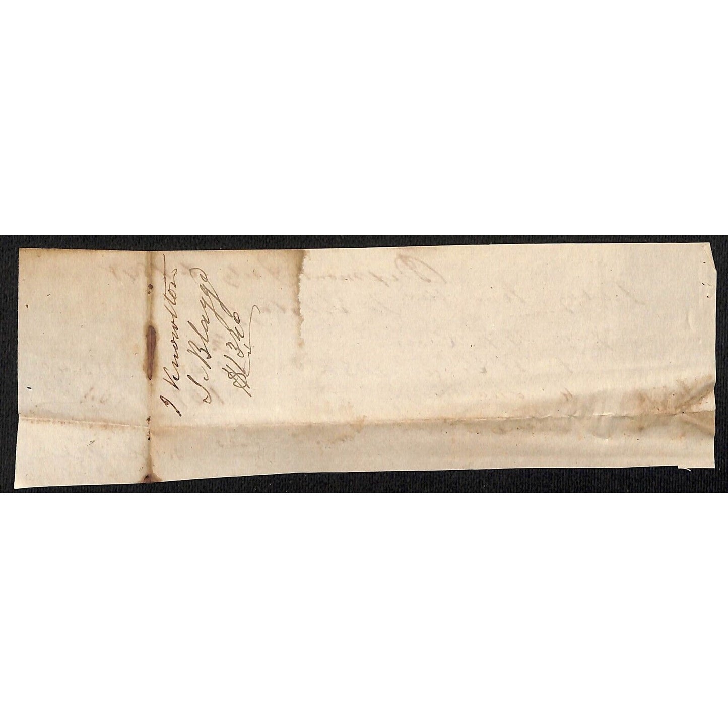 1848 Jabez Knowlton* Newburgh, ME General Store Receipt for Raisins, Sugar & ?