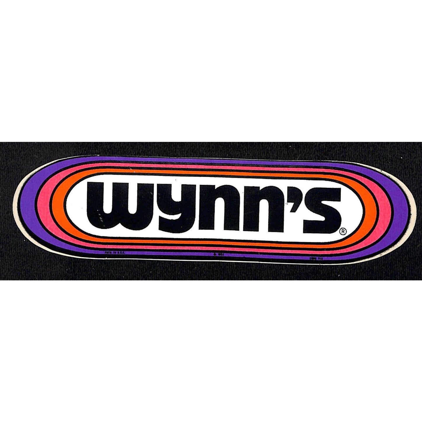 Wynn's (Oil Additive) Performance Auto Racing Sticker 6 7/8" c1969-70's (#1)