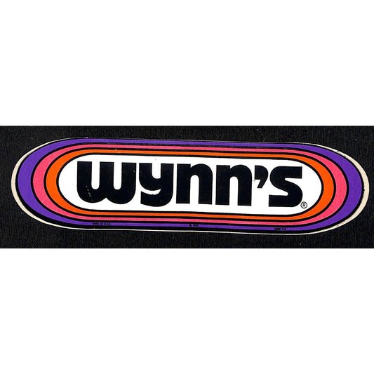 Wynn's (Oil Additive) Performance Auto Racing Sticker 6 7/8" c1969-70's (#1)