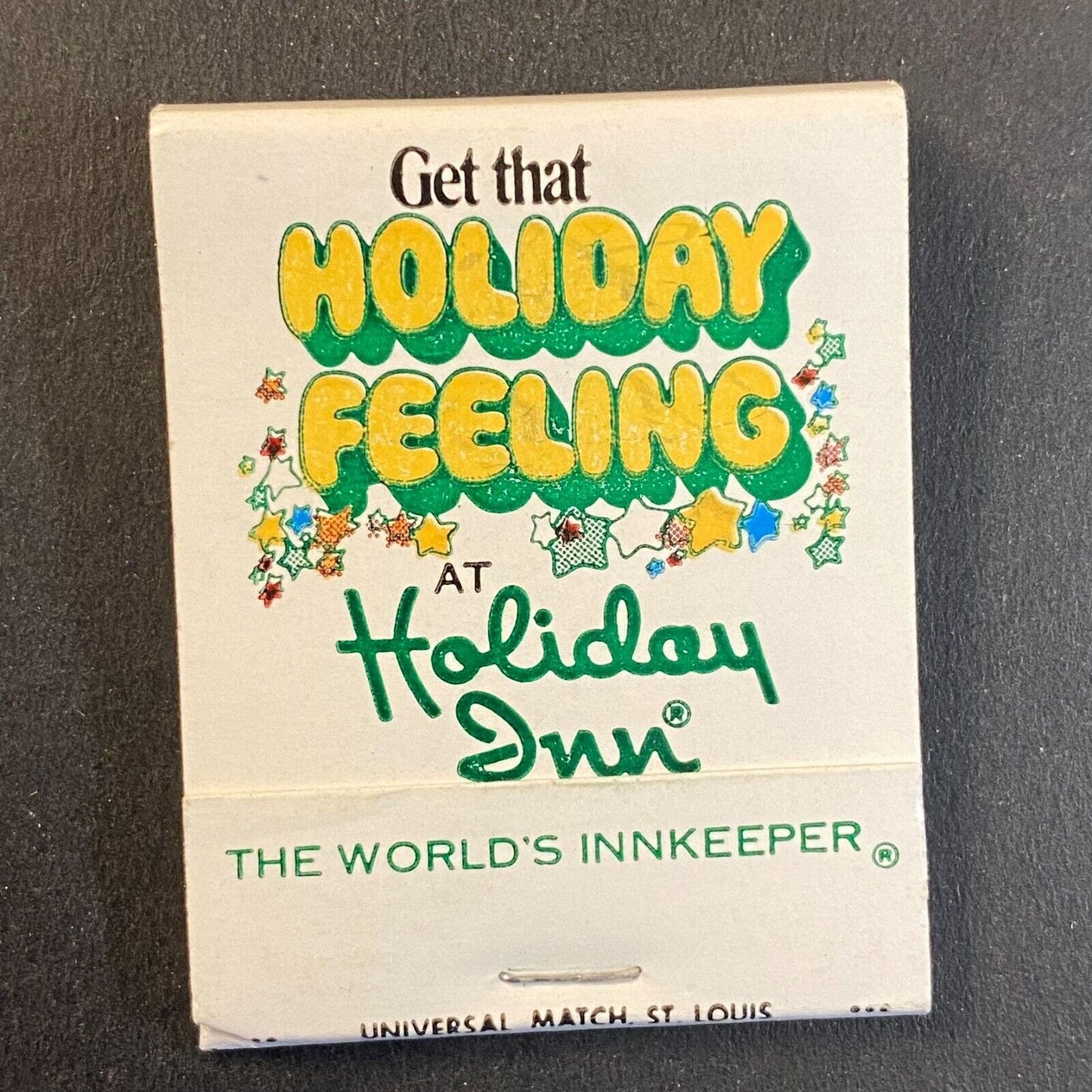 Holiday Inn Chicago "Get That Holiday Feeling" c1974-80's Full Matchbook VGC