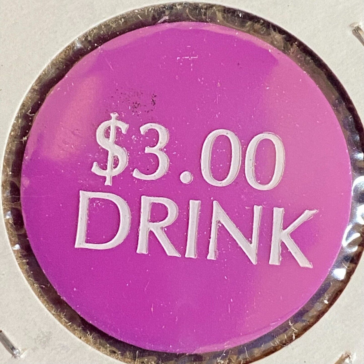 Meadville, PA VFW Post 2006 c1980's Plastic Token "$3.00 Drink"