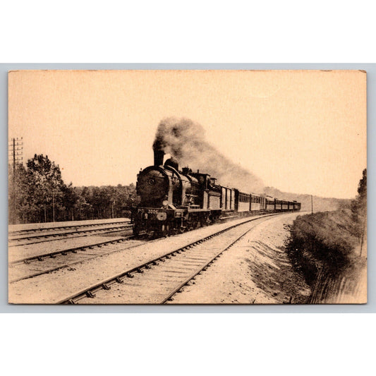 French Railroad RPPC* Postcard Machine Atlantic 3006 c1900 H.M.P.