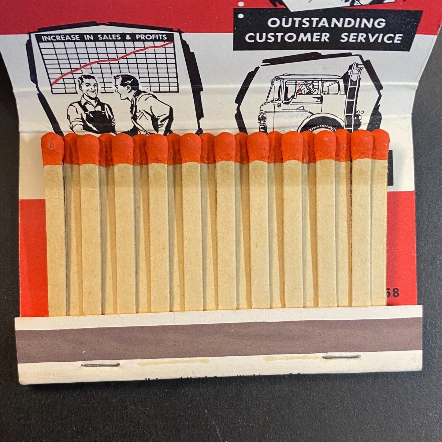 General Electric 2-Way Mobile Radio c1965 Full 40x Matchbook VGC Scarce