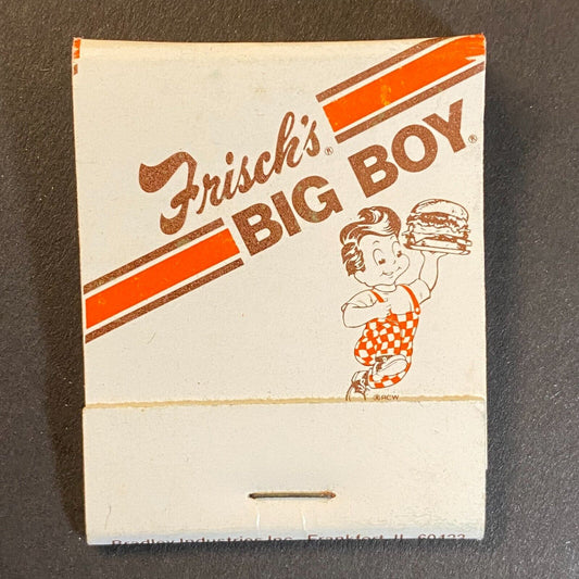 Frisch's Big Boy Hamburger Restaurants Full Matchbook c1974-80's VGC