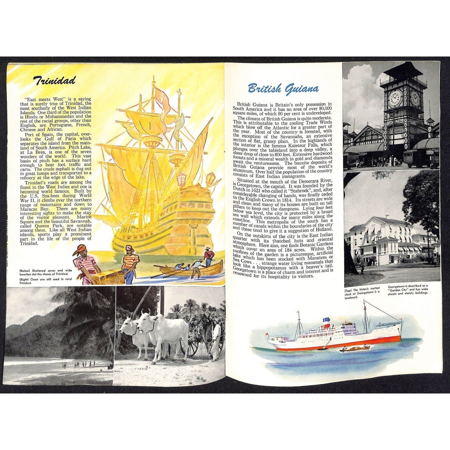 Canadian National West Indies Steamships Cruises c1948 Brochure 16pp