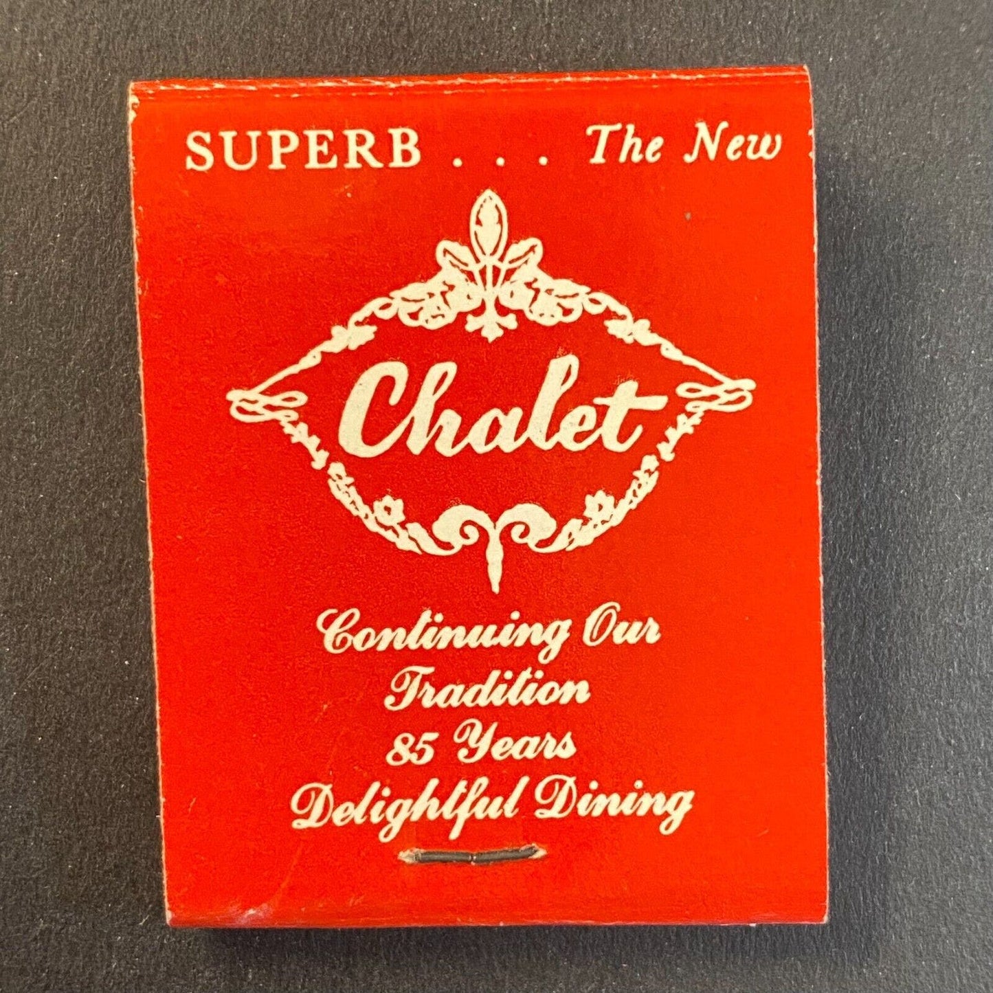 Bismarck Hotel Chicago Chalet Restaurant c1960's Full Matchbook VGC