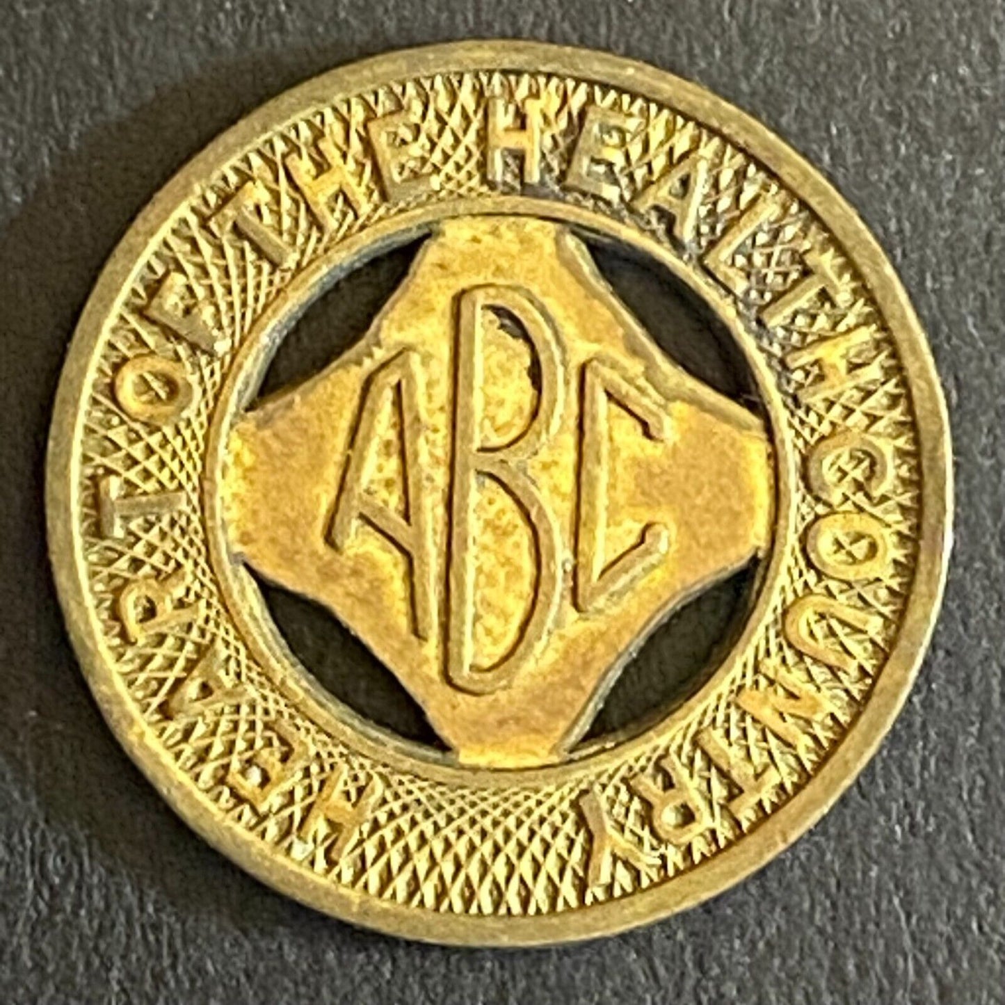 Albuquerque Bus Co. ABC Health Country Full Fare Transit Token 16mm