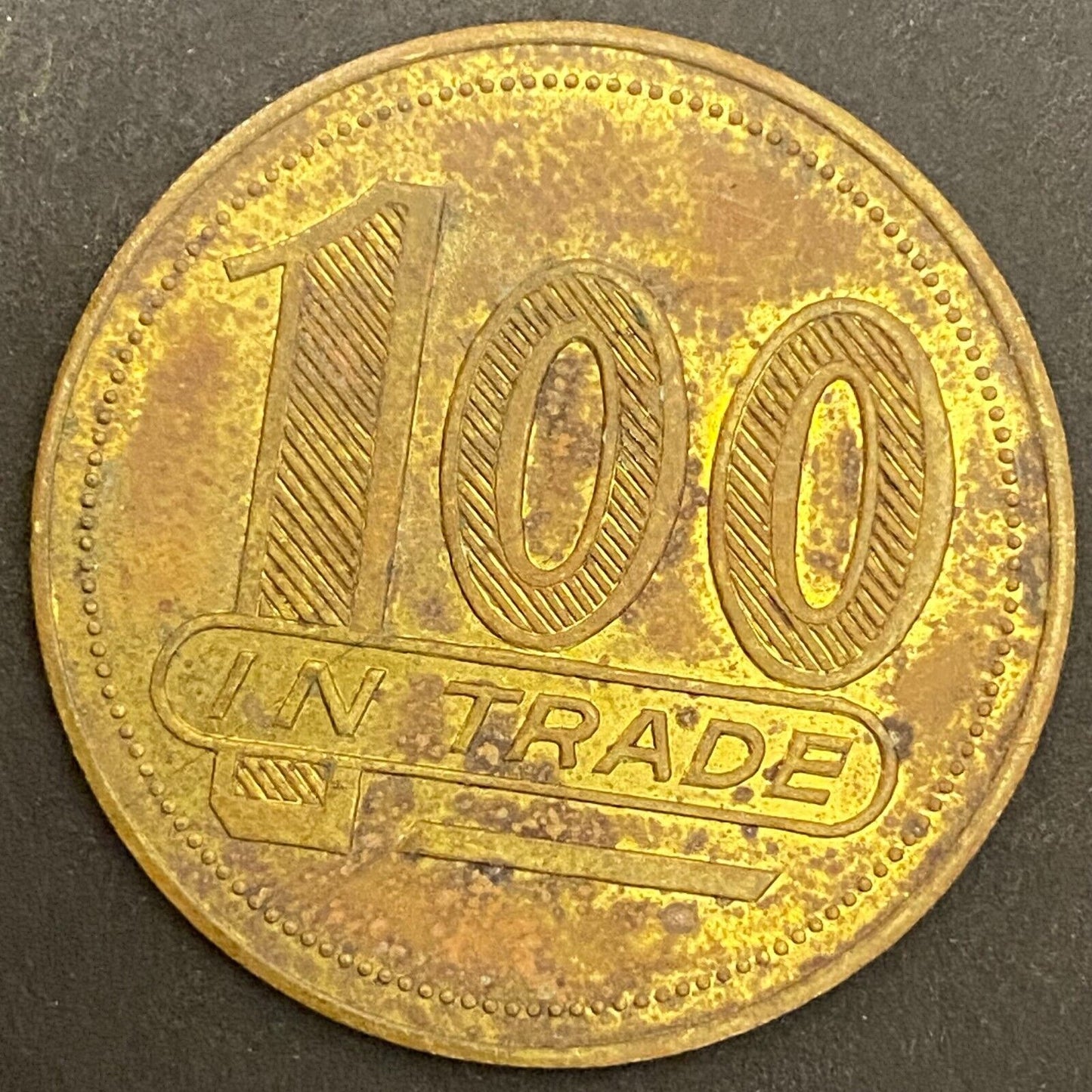 Fort Polk NCO Open Mess G/F $1 in Trade Token Brass Louisiana 35mm (#6)