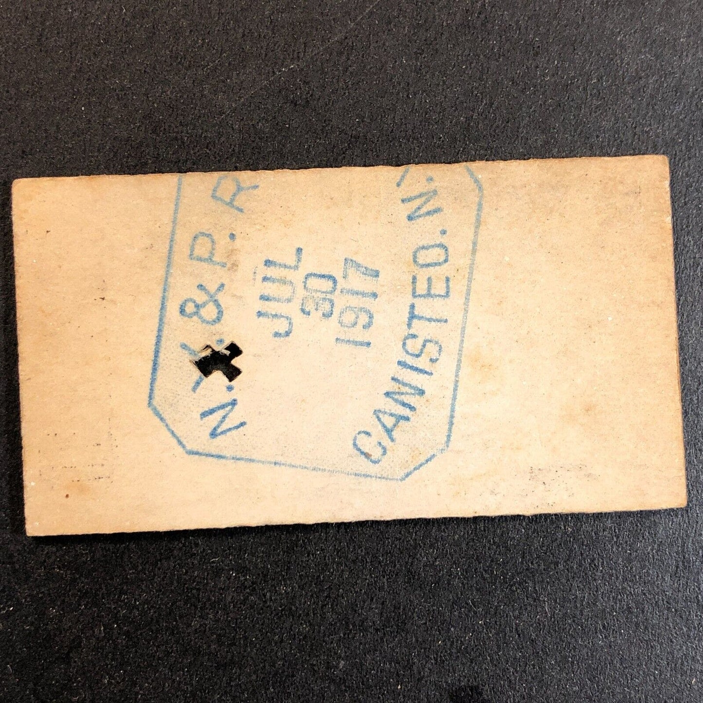 New York & Pennsylvania Railroad July 30 1917 Bennetts, NY Ticket #11844