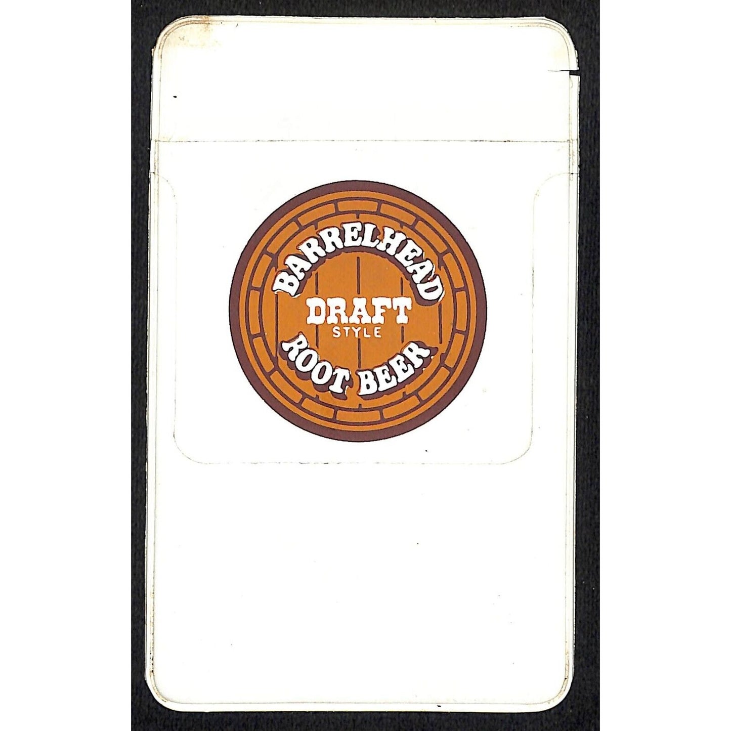 Vintage Plastic Pocket Protector - Barrelhead Draft Style Root Beer VGC