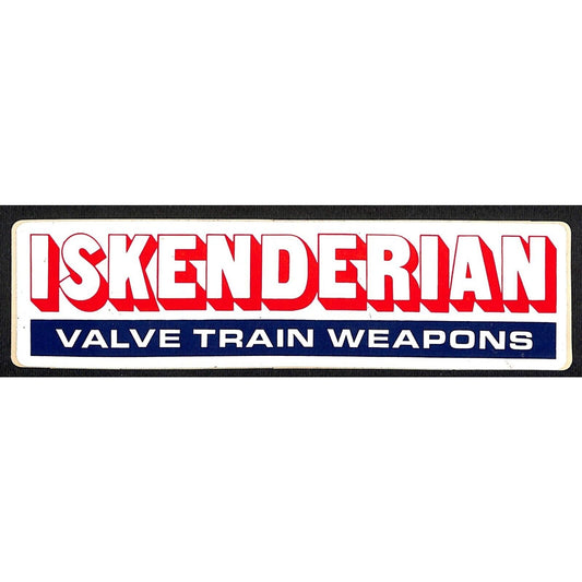 Iskenderian Isky "Valve Train Weapons" Performance Auto Sticker c1976 (#2)