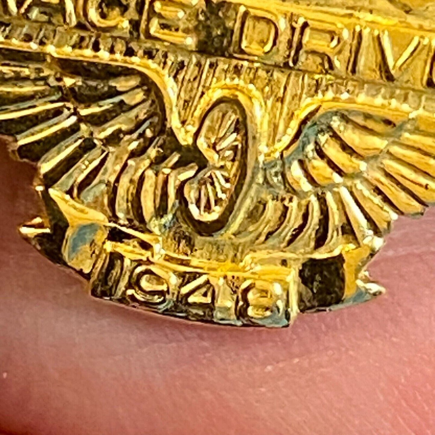 ARDC American Racing Drivers Club 1948 Enameled Lapel Pin "Race Driver" VGC