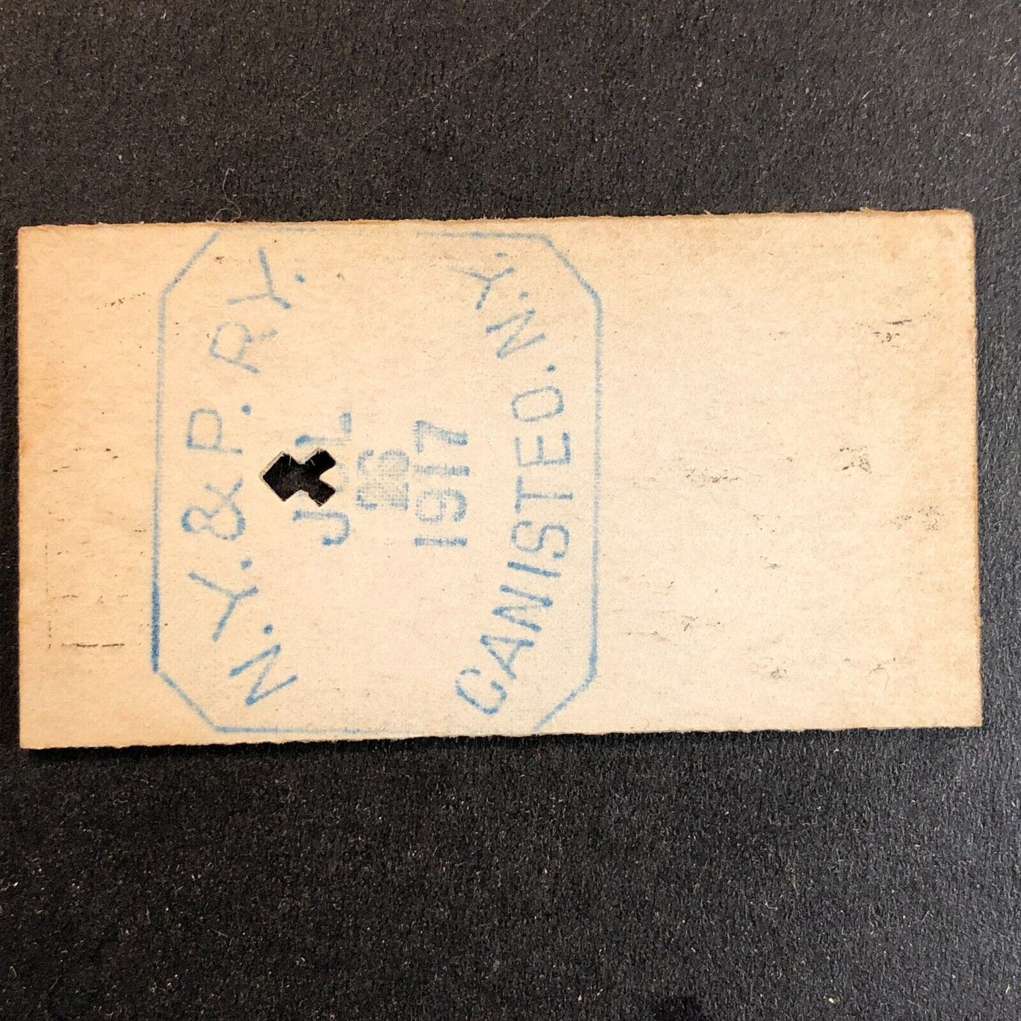 New York & Pennsylvania Railroad July 26 1917 Bennetts, NY Ticket #11838