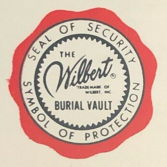 Forest Park, IL Wilbert Burial Vault Full Matchbook c1968-73