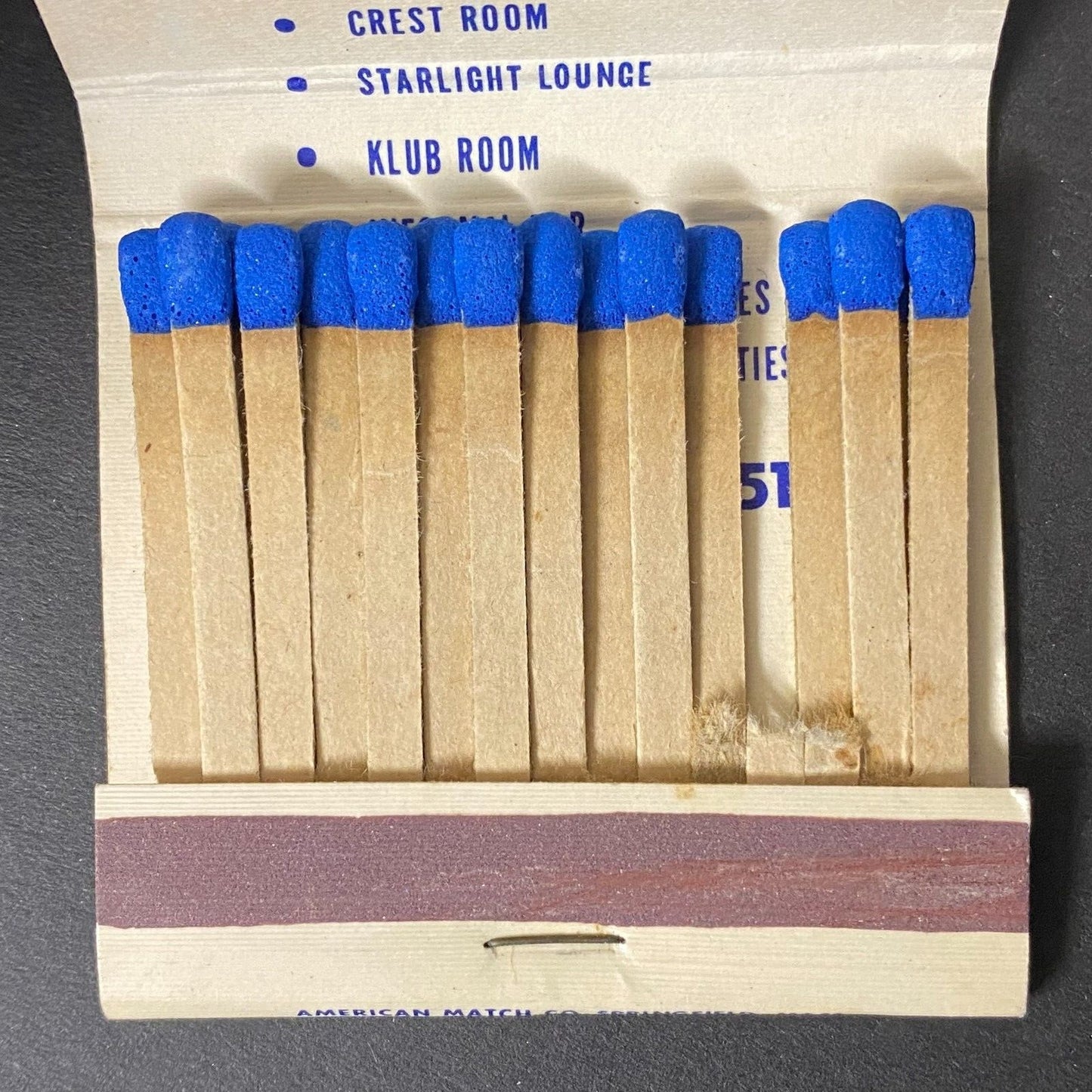 Nick's Colonial Grille Worcester, MA Full Matchbook Mike Coris VGC c1960's -74