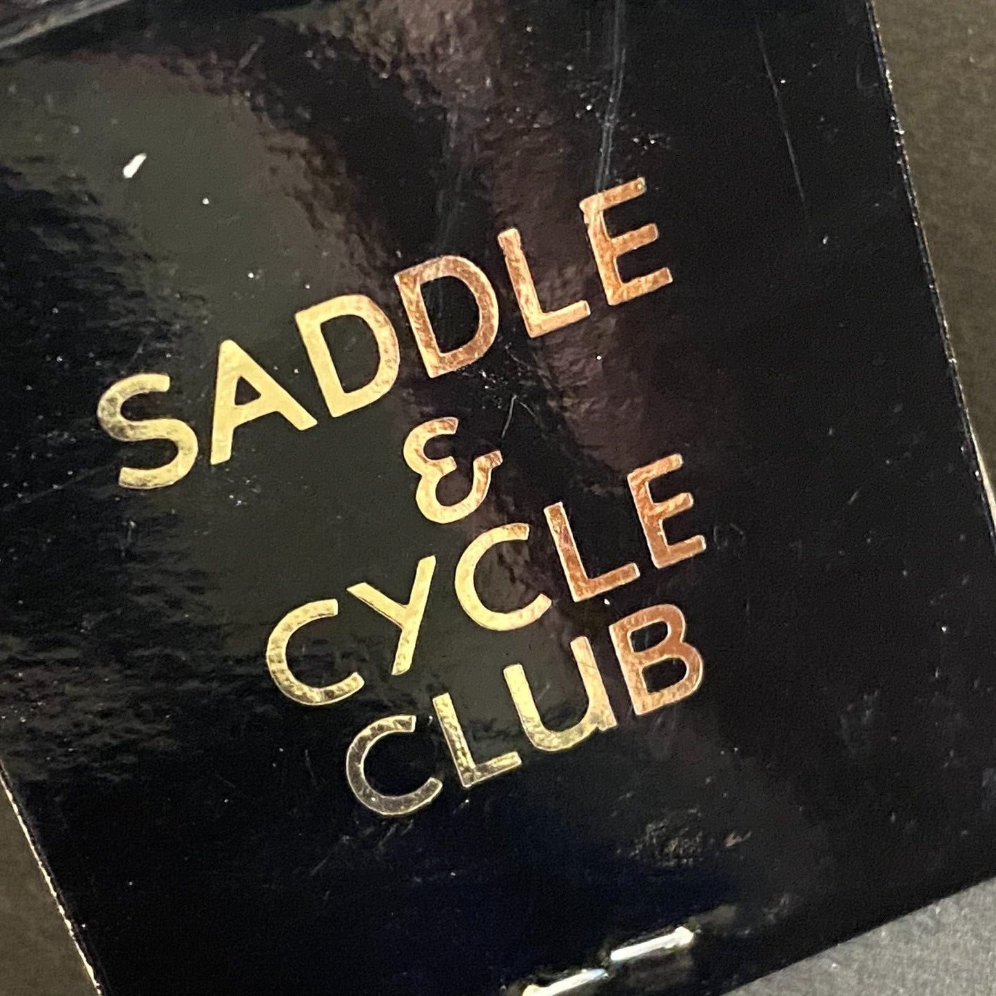 "Saddle & Cycle Club" Chicago Full Matchbook c1960's-74 w/ Gold Foil & Tips