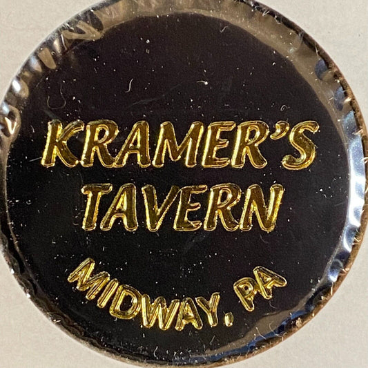Midway, PA Kramer's Tavern c1980's-90's Plastic Token G/F One Mixed Drink