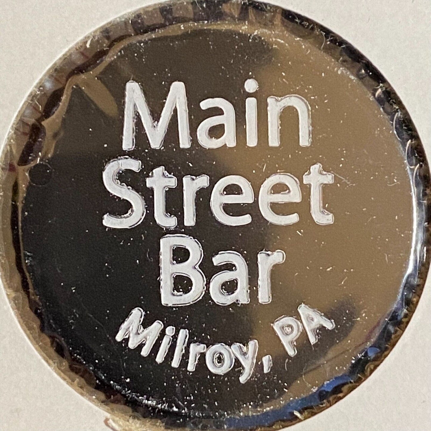 Milroy, PA Main Street Bar c1980's-90's Plastic Token G/F One Draft (Beer)