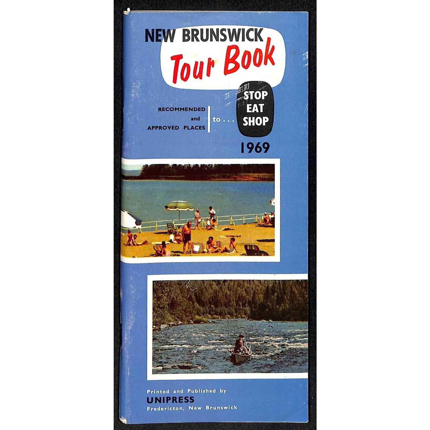 1969 New Brunswick Canada Tour Book Travel Brochure Unipress 146pp