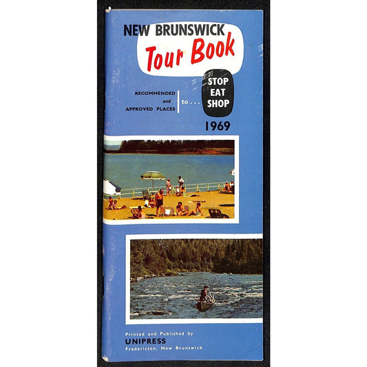 1969 New Brunswick Canada Tour Book Travel Brochure Unipress 146pp