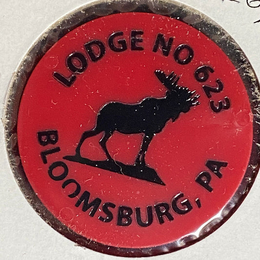 Bloomsburg, PA Elks Lodge 623 Plastic Drink Token G/F One Mixed Drink