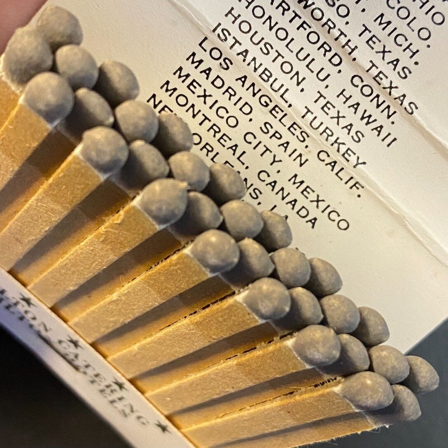 Hilton Hotels Presidents' Walk McCormick Place c1973-1980's Full Matchbook VGC