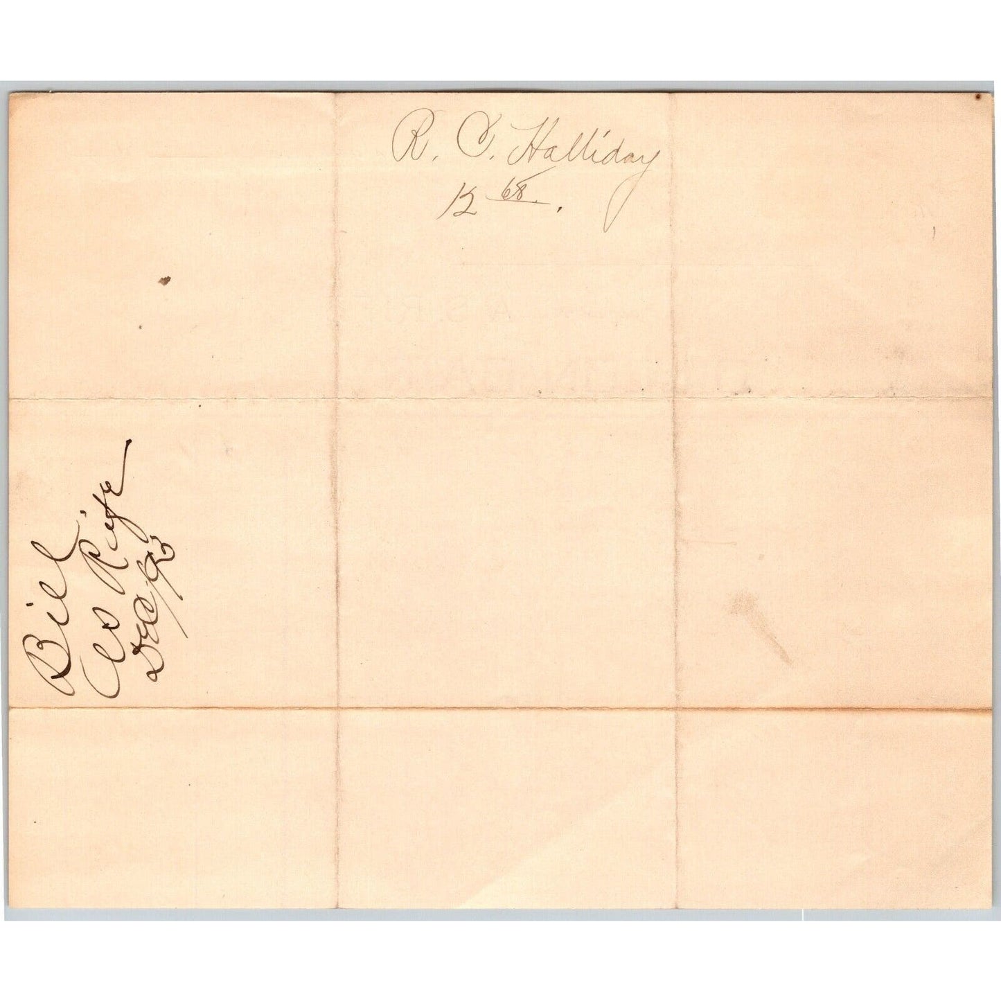 Dillon, MT Dillon Dairy A.S. Dec. 1893 Billhead Rife R.C. Halliday*