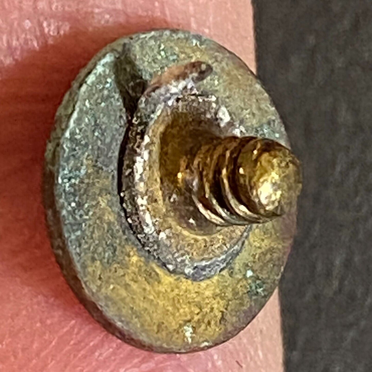 Brotherhood of Railroad Clerks Small Enameled Lapel Pin 9.5mm c1925-35 w/ Damage