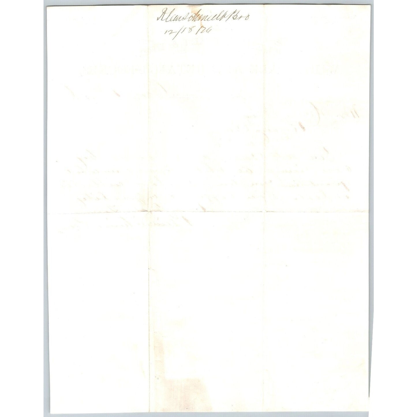 Kleinschmidt & Bro. Grocers Helena, MT 1876 Letterhead to Henry Elling* Scarce