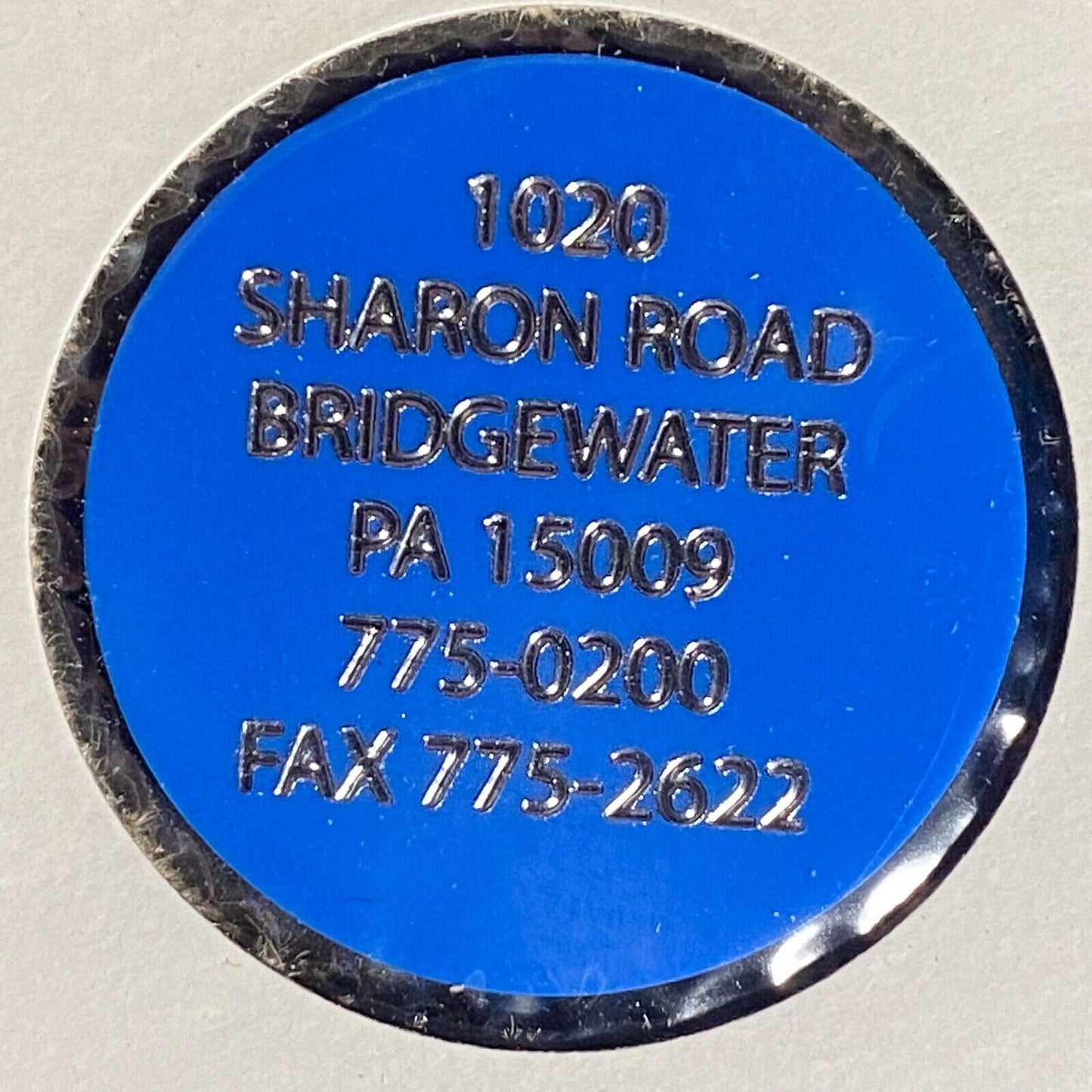 Bridgewater, PA Robert's Roadside Inn Plastic Token G/F One Beer