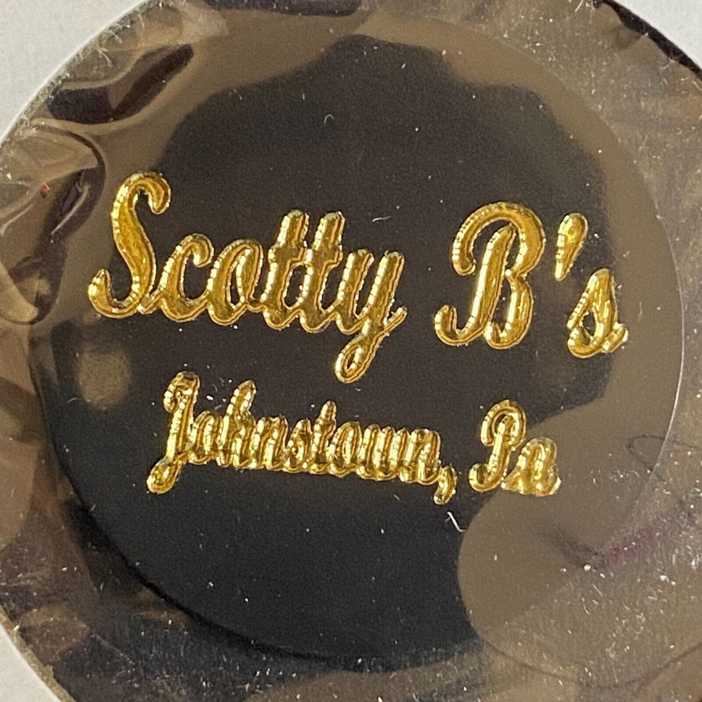 Johnstown, PA Scotty B's Plastic 1970's-80's ? "Good for One Mug Beer" Token