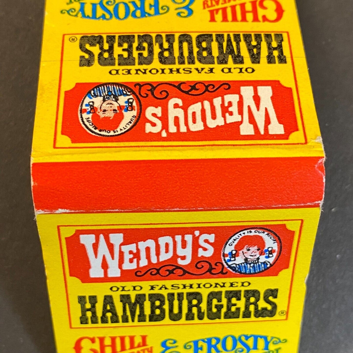 Wendy's Old Fashioned Hamburgers Full Matchbook c1973-80's VGC