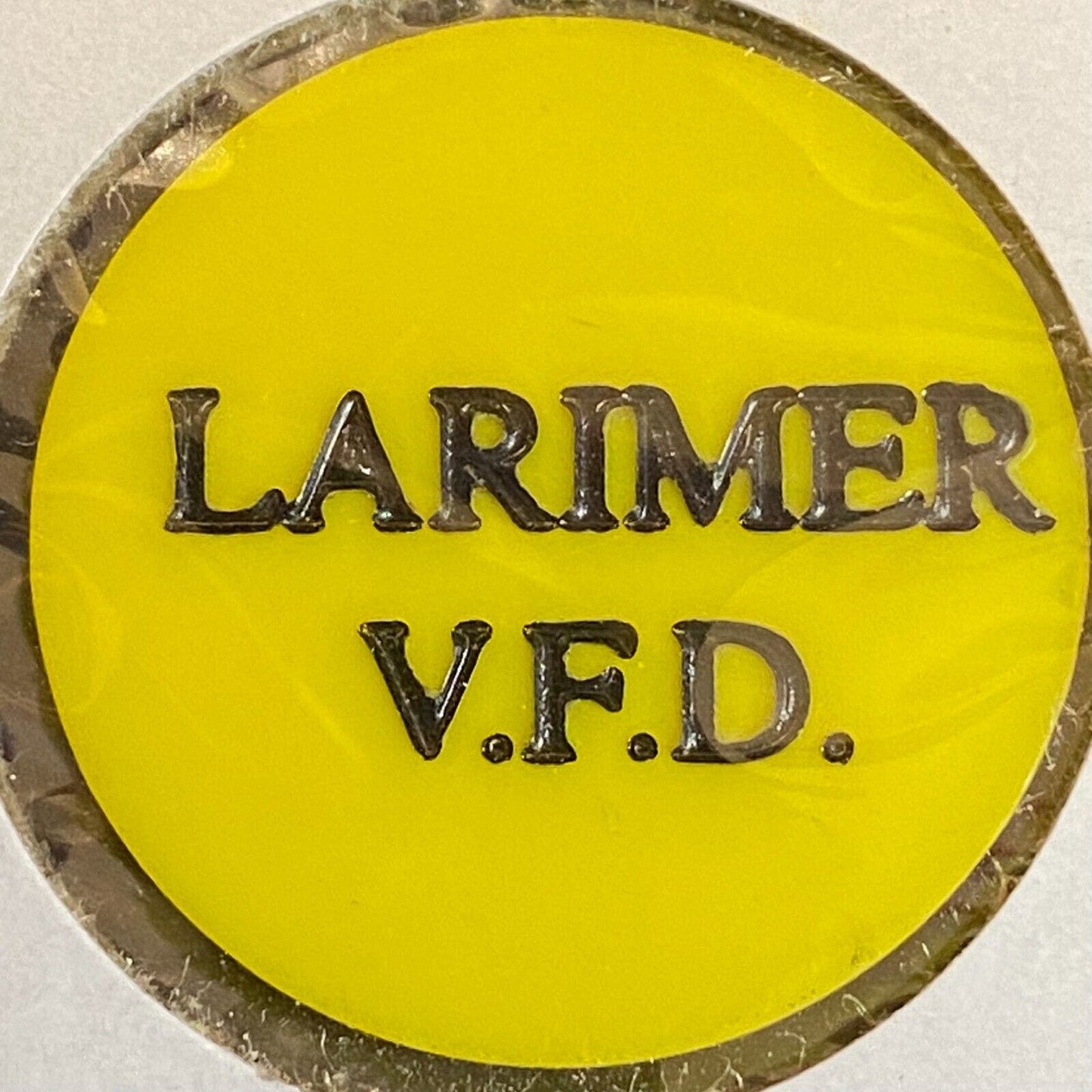 Larimer VFD (Pennsylvania) c1970's-80's Plastic "Draft" Token